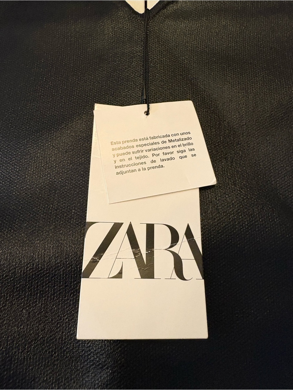 Zara Black Faux Leather Bustier Top with Sweetheart Neckline - Picture 2 of 5